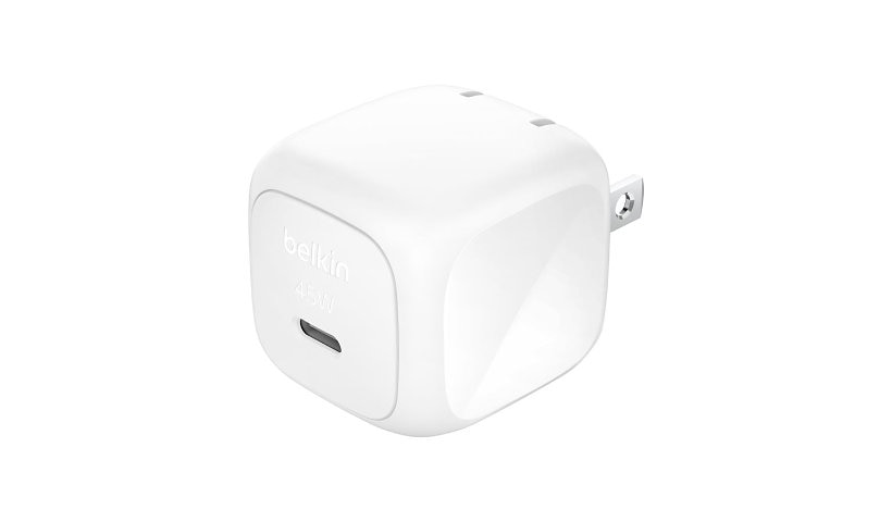 Belkin 45W Cubic USB-C Wall Charger PD 3.1 Foldable WCA013DQWH 2 Year
