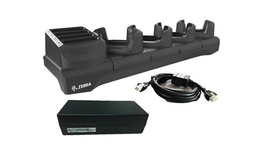 Zebra TC53/TC58 5-Slot Ethernet Charging Cradle Kit, Black, CRD-NGTC5B-5SC4B