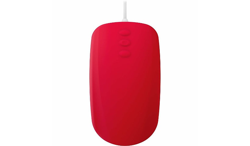 Contour QuickClean IP68 Medical Mouse 5 Button Wired Red AK-PMH3OB-US-WR 2 Year