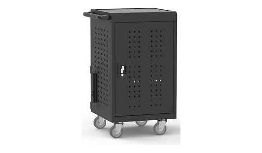 Luxor 30-Device USB-C Secure Charging Cart, up to 16in, Black, CHMC002