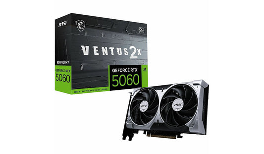 MSI GeForce RTX™ 5060 8G VENTUS 2X OC - G5060-8V2C - 8GB GDDR7 - DisplayPort - HDMI