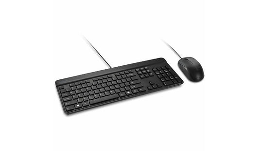 Kensington KM201 Simple Solutions Wired Keyboard Mouse Set TAA K72483TAA 3 Year
