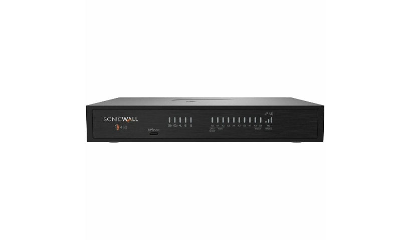 SonicWall TZ480 03-SSC-1835 Firewall, 8 x RJ-45, 2 x SFP+, Desktop
