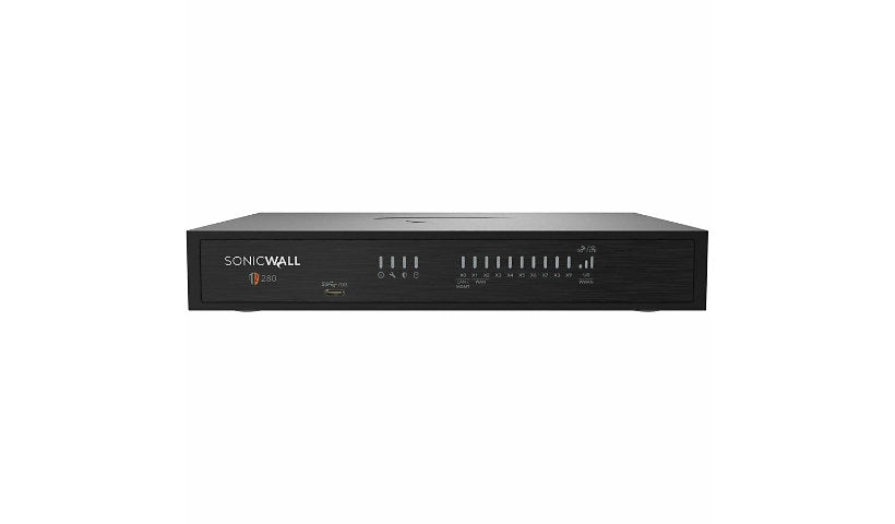 SonicWall TZ280 03-SSC-1824 Firewall, 8 x 1G RJ-45, 2 x SFP, Desktop