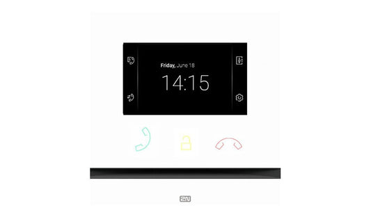 2N Indoor Compact Answering Unit 4.3in Display SIP PoE White 01936-001 3Yr