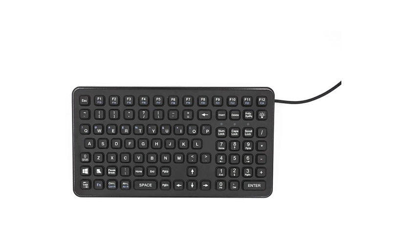 iKey SL-910-PS2 Small Footprint Mobile Keyboard Red Backlit PS/2 3 Year