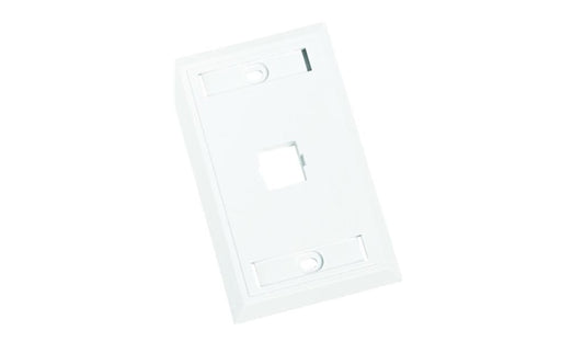 CommScope 108258427 M-Series M10L 1-Port Flush Faceplate White