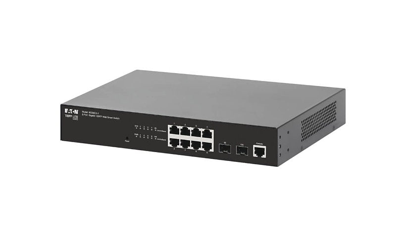 Tripp Lite NGS8C2-1 10-Port Gigabit Managed Switch, 2x SFP, Rack