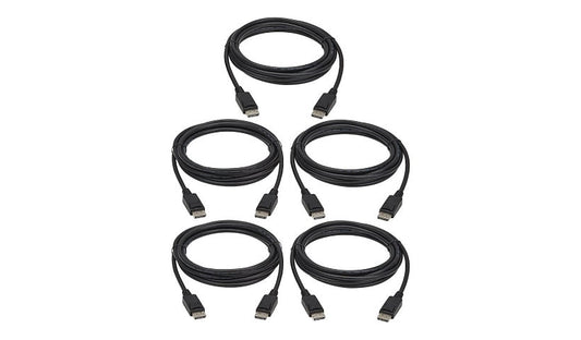 Tripp Lite P580-010-5PK DisplayPort Cable 10 ft DP 1.2 4K 60Hz Lifetime Warranty