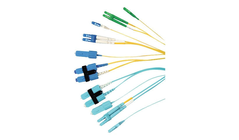 Siemon XGLO FJ2-LCALCAL-07P 7m (23ft) LC/APC to LC/APC Single Mode Duplex Fiber Patch Cable, OS1/OS2, 8.3/125, Plenum, Yellow
