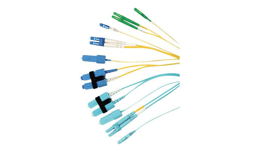 Siemon XGLO FJ2-LCALCUL-07P 7m (23ft) LC/APC to LC/UPC Single Mode Duplex Fiber Patch Cable, OS1/OS2, 8.3/125, Plenum, Yellow