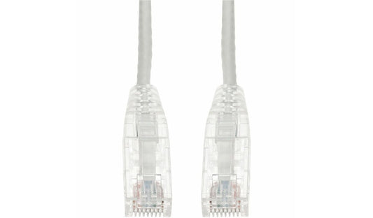 Proline PRO-65FSLCAT6-WE-TAA 65ft (19.8m) Cat6 Slim UTP Ethernet Patch Cable, Snagless, RJ45, PVC, TAA, White