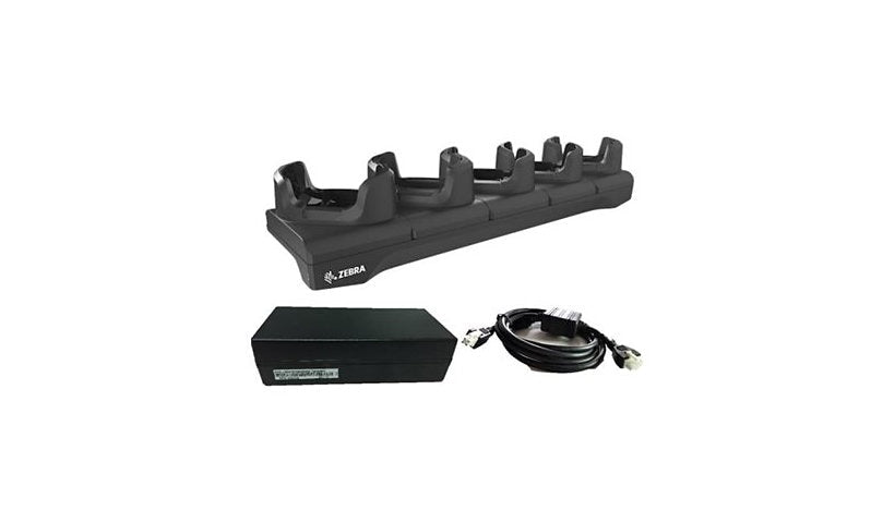 Zebra 5-Slot Charging Cradle, Rack or Desktop, AC Adapter, CRD-NGTC5B-5SC5D