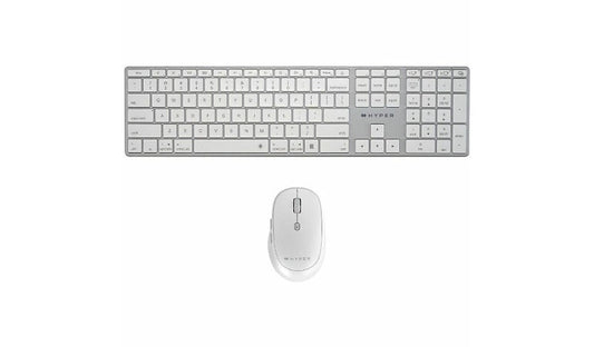 HyperSpace HBUS006 Bluetooth Backlit Keyboard and Mouse Bundle Antimicrobial