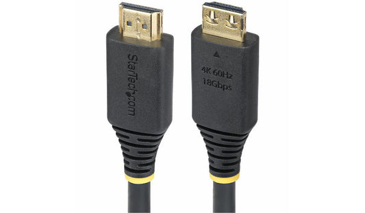StarTech.com HDMI2-CABLE-GRIP-8F High Speed HDMI 2.0 Cable 8 ft 4K 60Hz 18Gbps