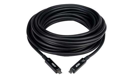 ATEN UE3410F USB-C Active Optical Cable, 10Gbps, 4K 60Hz, DP 2.1, 10 m