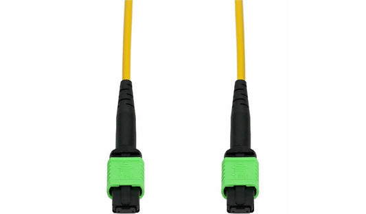 Proline PRO-MPOMPO-8M9SMF 8m (26.2ft) MPO/APC to MPO/APC 12 Fiber OS2 Single Mode Patch Cable, 9/125, OFNR Riser, Yellow