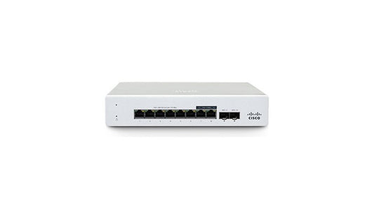 Cisco Meraki MS130-8P 8-Port Gigabit PoE Cloud Managed Switch, 2 SFP