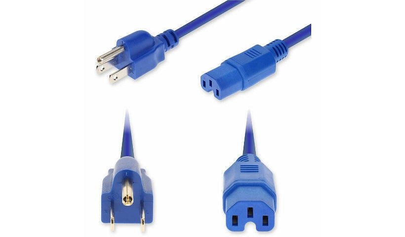 Proline PRO-N5152C15C14G6FBE NEMA 5-15P to C15 Power Cord 6 ft 15A 125V 14 AWG