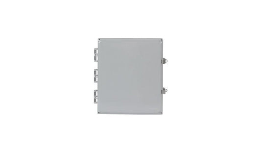 Ventev 217663 14x12x6 NEMA 4X Polycarbonate Enclosure, Solid Door, Latch