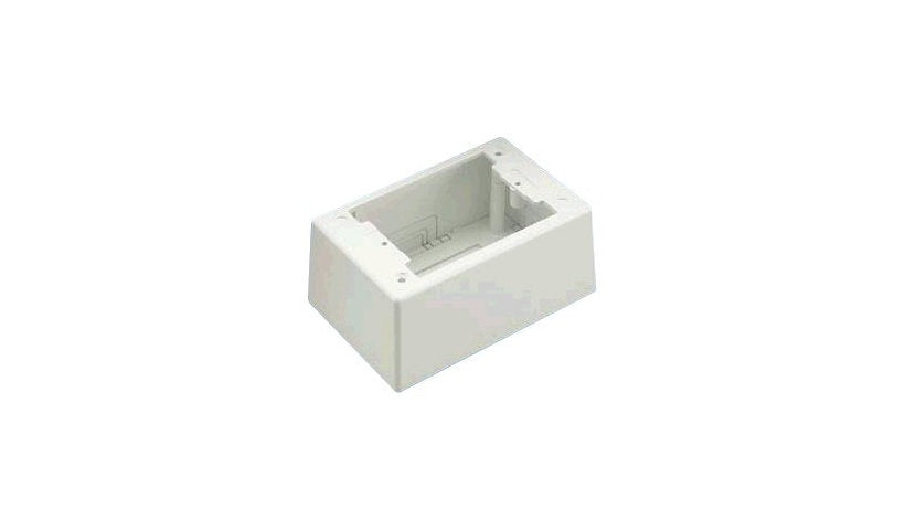 Panduit JBP1DIW Pan-Way 1-Gang Deep Surface Mount Box Off White