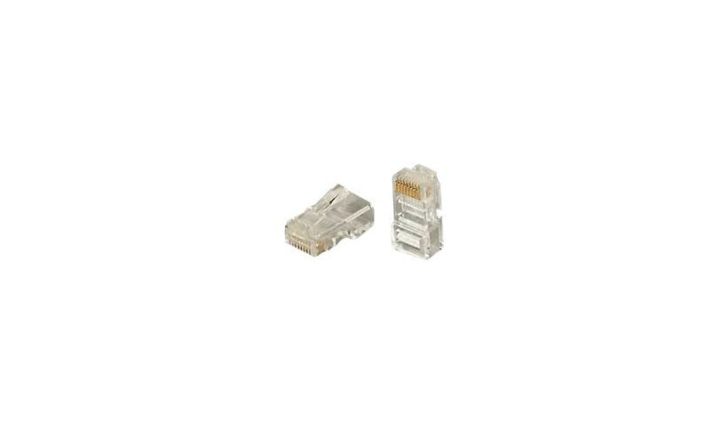 Allen AT8X8SC-2224 Tel 8x8 RJ45 Modular Plug for Flat Cord Solid Wire 50 Pack
