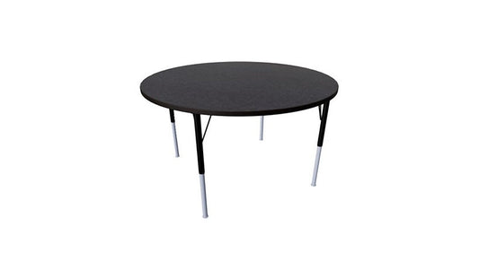 Spectrum Aspire Round Table, 48in, Graphite Talc, 37321-GTBKBA5S