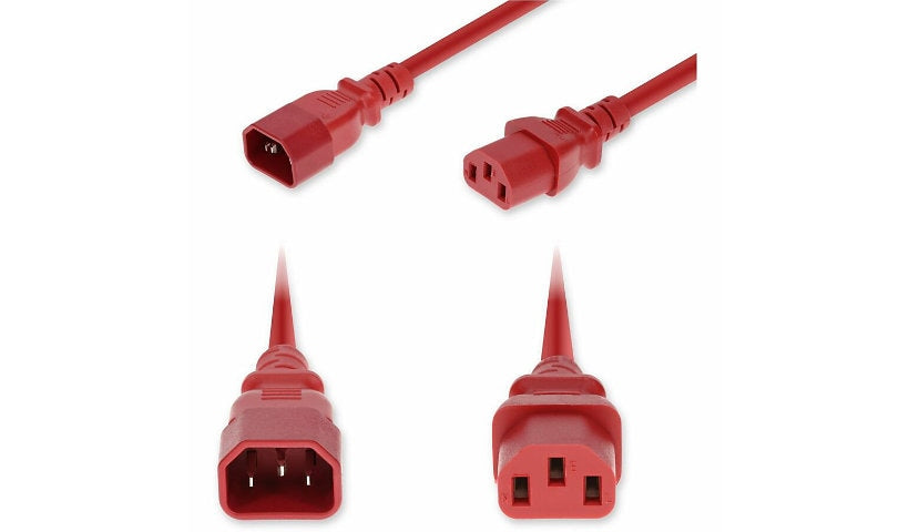 Proline PRO-C142C13C14G6FRD C14 to C13 PDU Extension Power Cord 6 ft 15A 250V