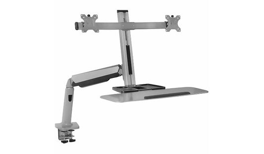 Mount-It! Dual Monitor Sit-Stand Workstation, MI-7904