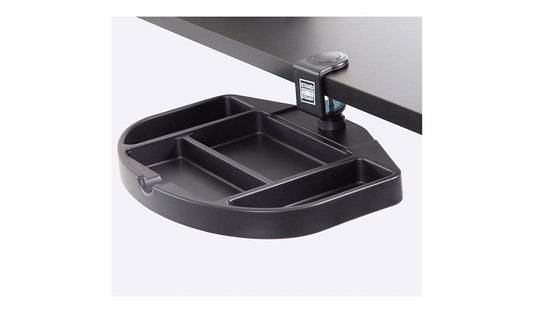 Luxor ATDRBL Rotating Clamp Mount Desk Organizer Black