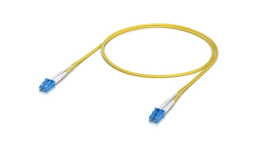 Ubiquiti UniFi 1m (3.3ft) LC/UPC to LC/UPC OS2 Single Mode Duplex Fiber Patch Cable, LSZH, Yellow, 50-Pack, UACC-OFC-S2-LULU-1M-50