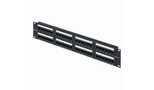 StarTech.com CPANEL48 48-Port 2U Rackmount Cat6 Patch Panel RJ45 UTP 2 Year