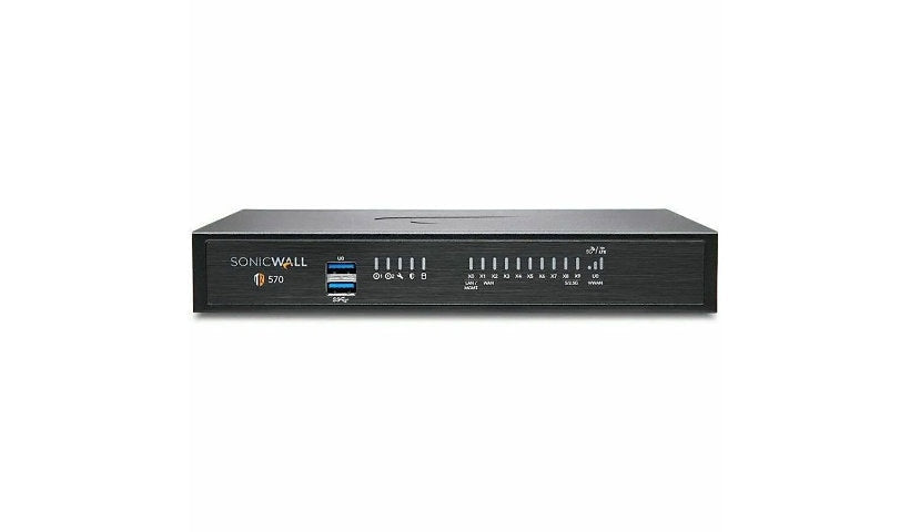 SonicWall TZ570 03-SSC-8144 Firewall, 8 x RJ-45, 2 x SFP+, Desktop