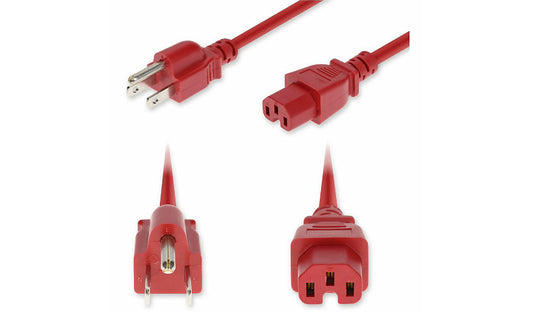 Proline PRO-N5152C15H14G6FRD NEMA 5-15P to C15 High-Temperature Power Cord 6 ft