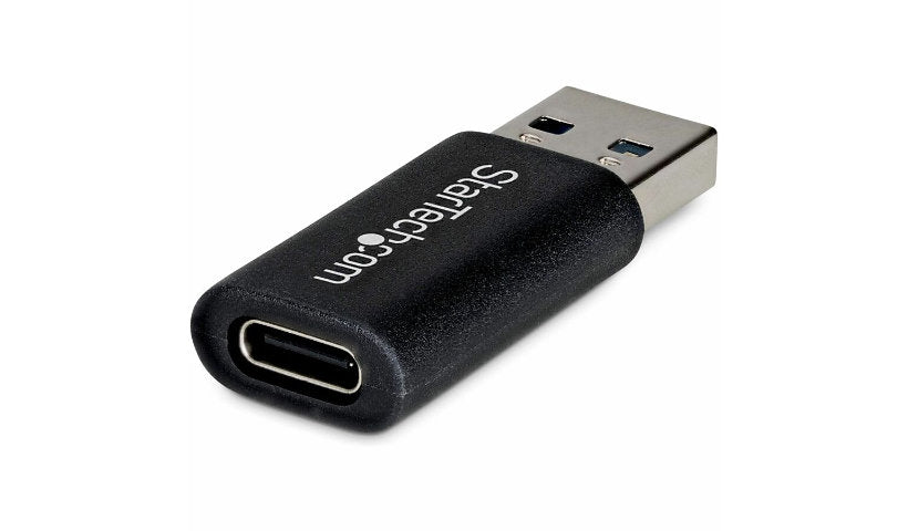 StarTech.com USB-A (M) to USB-C (F) Adapter, 10Gbps Data, 5V 900mA, Compact