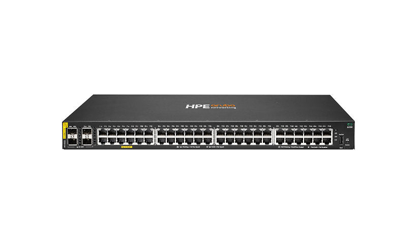 HPE Aruba Networking CX 6000 R9Y03B 48-Port PoE+ Switch, 4x SFP, 740W