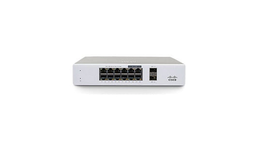 Cisco Meraki MS130-12X 12-Port PoE+ Switch, 4x 2.5GbE, 2x 10G SFP+, 240W