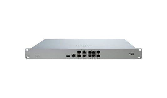 Cisco Meraki MX105 Security Appliance, 5 Gbps, 10G SFP+, Dual PSU, 1U