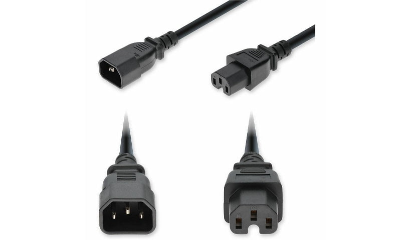 Proline PRO-C142C15C14G6FBK C14 to C15 Power Cord 6 ft 15A 250V 14 AWG