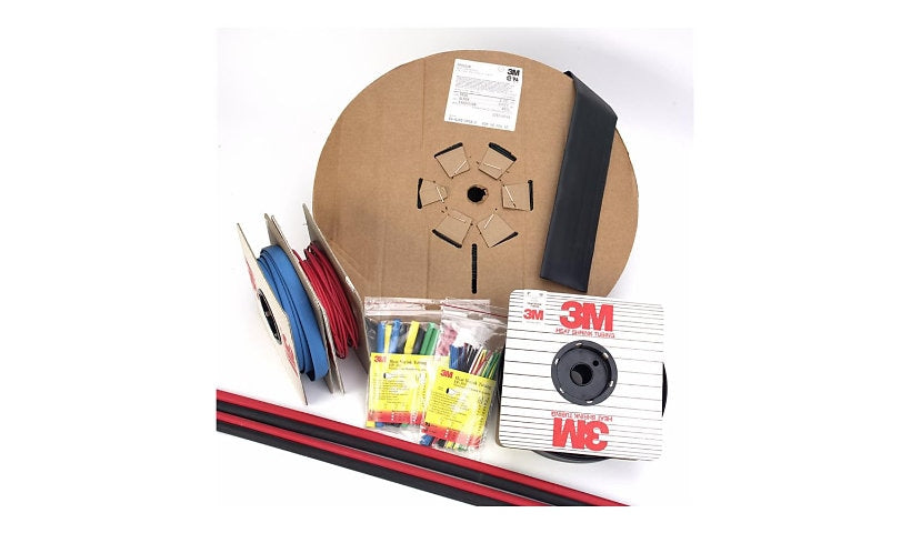 3M FP-301-3/16-BLACK-100FT FP-301 Thin-Wall Heat Shrink Tubing 3/16 in x 100 ft