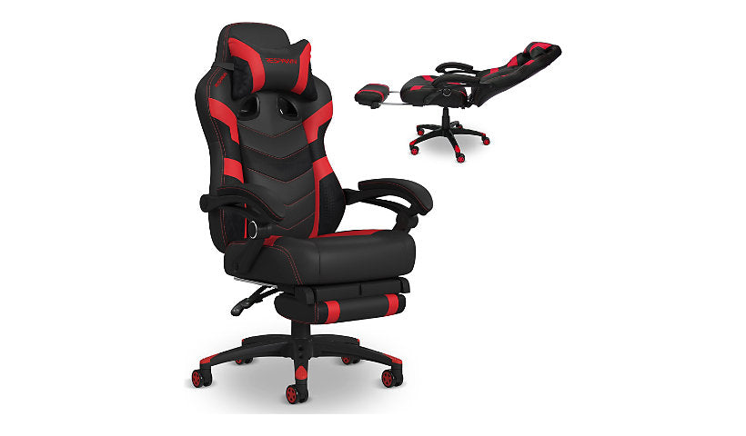 RESPAWN 110 Pro Reclining Gaming Chair with Footrest, Red, RSP-110V2-RED