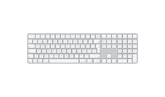Apple Magic Keyboard Touch ID Numeric Keypad Portuguese White MXK73PO/A 1 Year