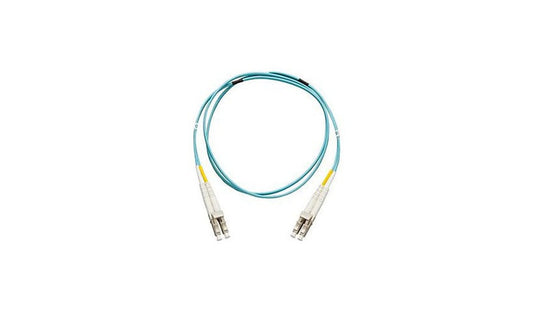 Allen Tel GBLC2-D5-02 2m (6.6ft) LC to LC OM4 Multimode Duplex Fiber Patch Cable, Aqua