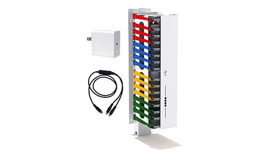 PowerGistics Core32 Cubed Aluminum Charging Shelving, 32 Devices, 1C32C0