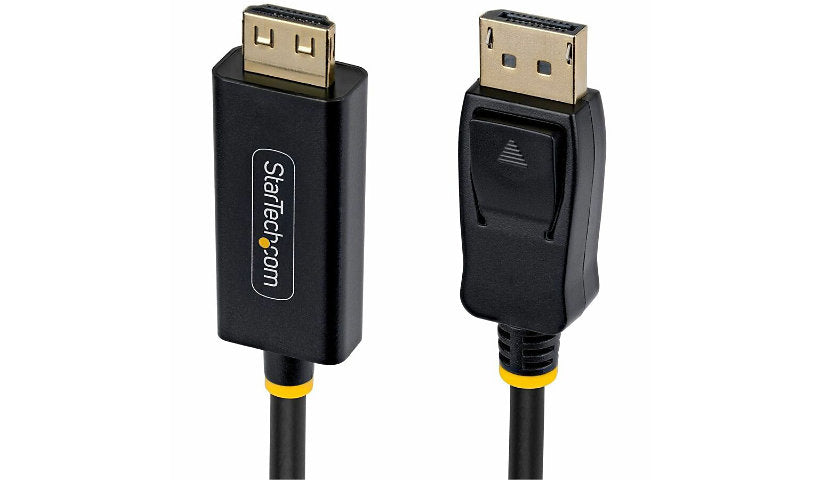 StarTech.com Active DisplayPort to HDMI Cable, 4K 60Hz HDR, Gripping, 3 ft