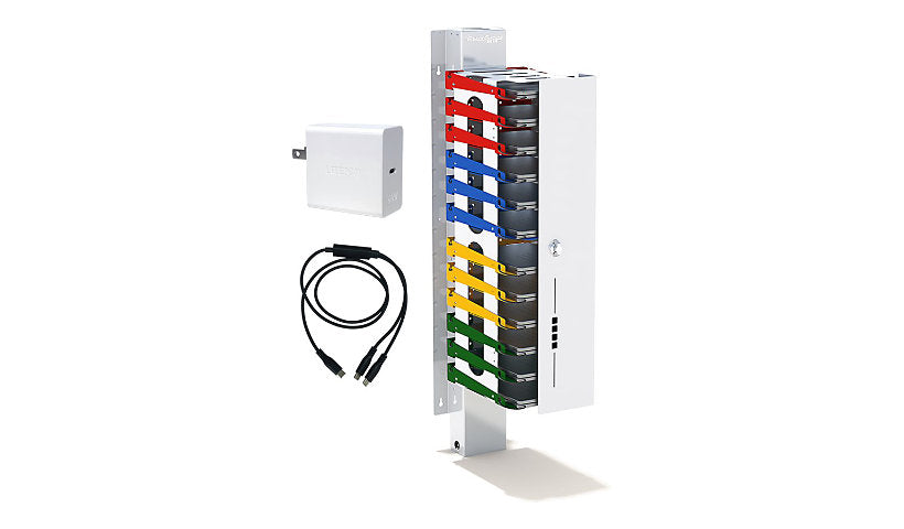 PowerGistics Core24 Cubed Aluminum Charging Shelving, 24 Devices, 1C24C0