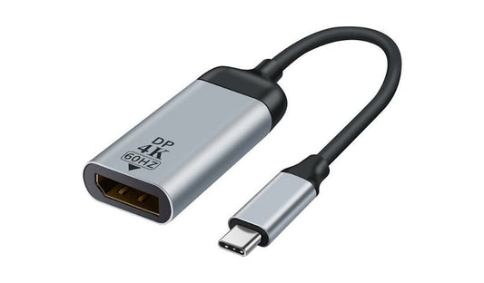 B3E USB-C to DisplayPort 1.4 Adapter, 8K 60Hz / 4K 60Hz, Aluminum, Reinforced