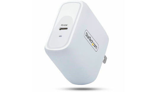StarTech 65W USB-C GaN Laptop Charger White 1065NW-WALL-CHARGER 2 Year