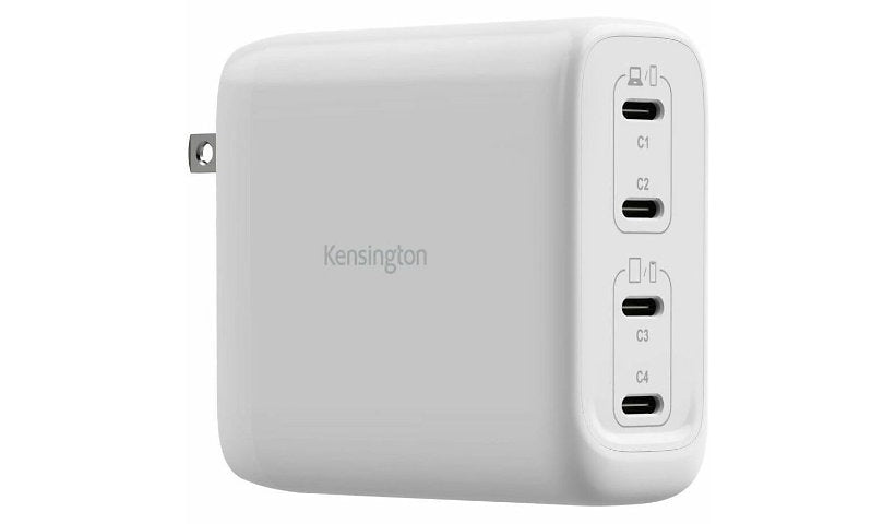 Kensington 140W 4 Port USB-C GaN Charger PD 3.1 EPR White K38102NA 2 Year