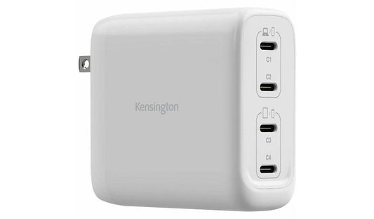 Kensington 140W 4 Port USB-C GaN Charger PD 3.1 EPR White K38102NA 2 Year